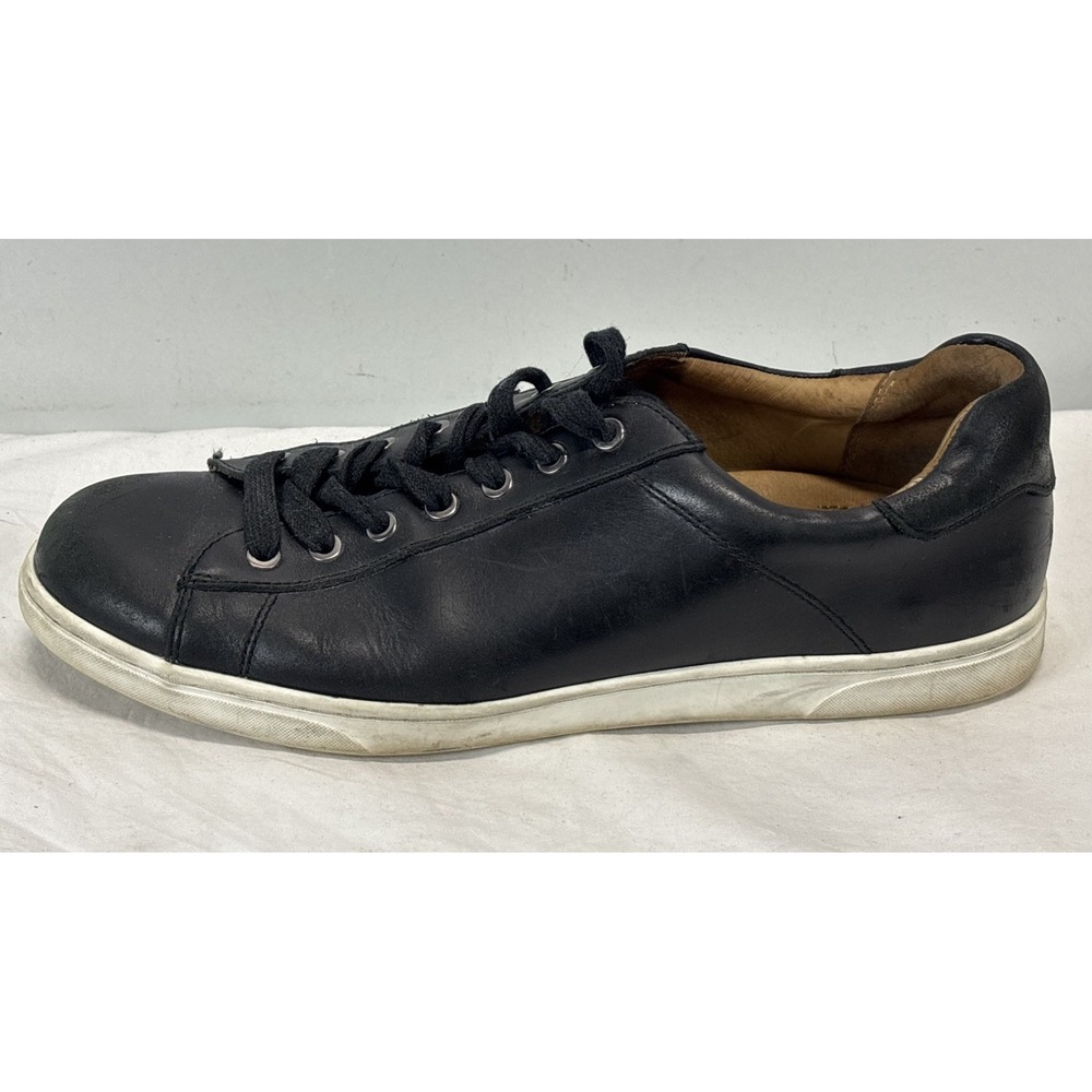 Vionic Baldwin Men 11 US Leather Sneaker Black Lace Up Comfort Shoes